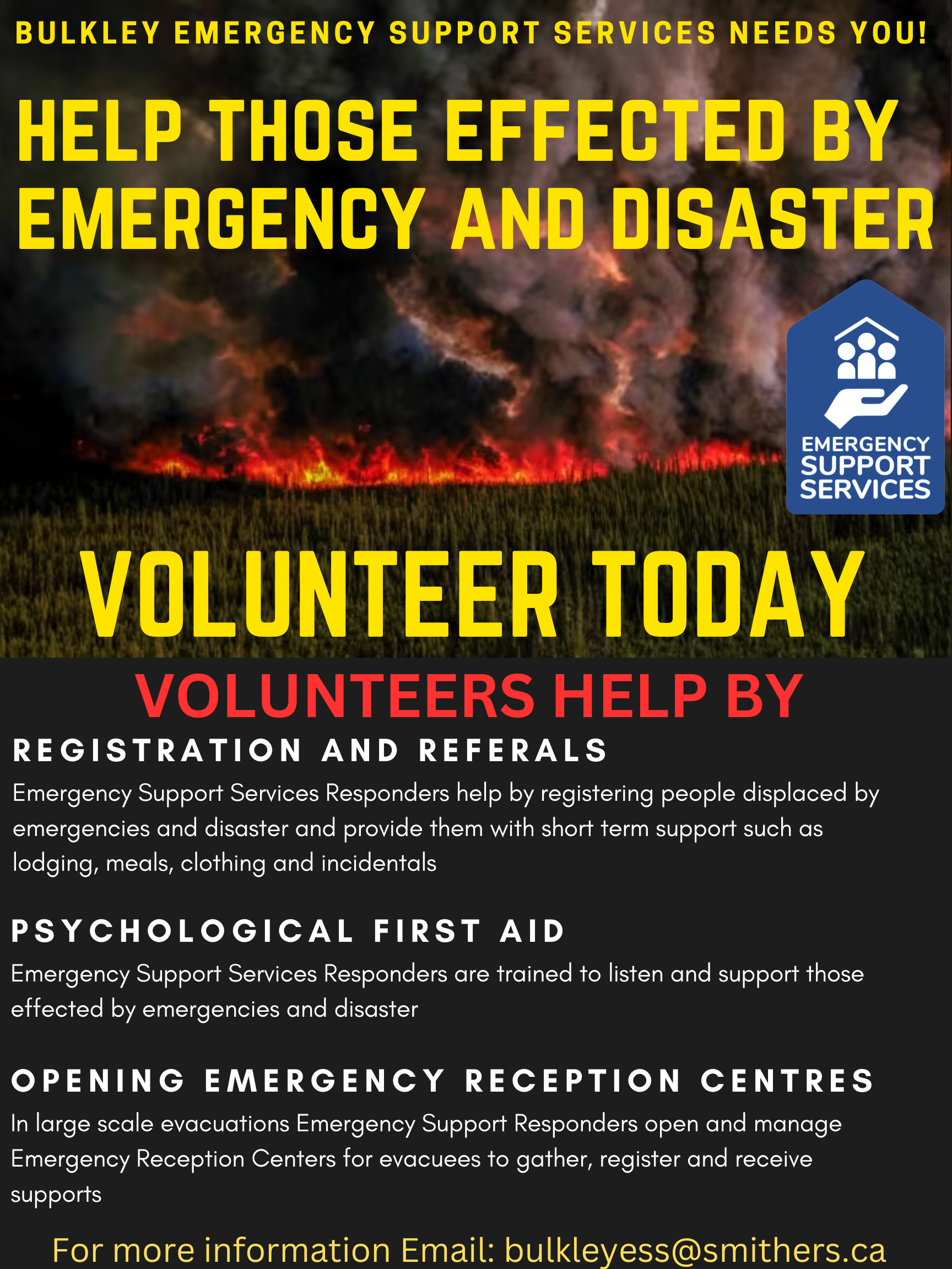 Join the Bulkley Valley Emergency Support Services Junior Volunteer Team