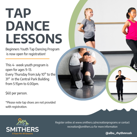 Tap Dance Lessons Smithers BC Poster